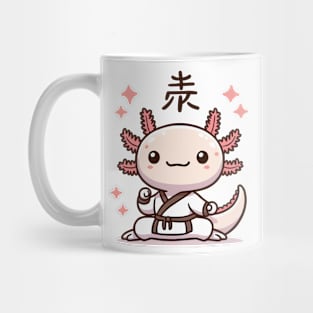 cute axolotl karate Mug